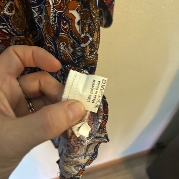 NWT KidsForm Bohemian Patterned Paisley Dress Large - Picture 10 of 12